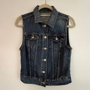 Aritzia Talula Denim Blue Jean Vest- -Sz.M